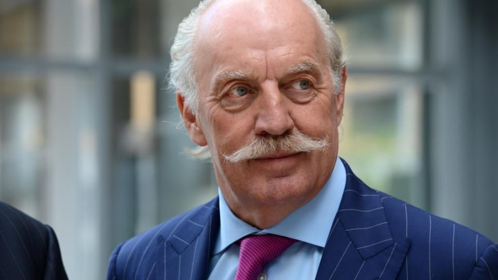 Dermot Desmond, speaking at the National College of Ireland, said: ‘The manner in which we elect our politicians is not fit for purpose.’ Photograph: Cyril Byrne