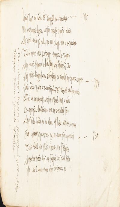 Tomás 'an tSneachta' Ó Conchubhair's translation of the first book of Paradise Lost. Image courtesy of the Rare Book and Manuscript Library, University of Illinois