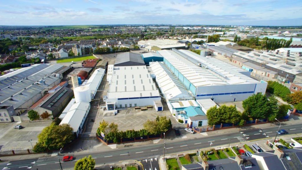 Former AMCOR building on an extensive site at Jamestown Road, Finglas, Dublin 11