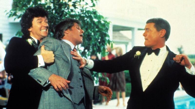 Dallas rivals: Ken Kercheval with Patrick Duffy and Larry Hagman, who played Bobby and JR Ewing