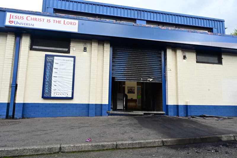 Police in east Belfast are investigating an arson attack at a property in Templemore Street in an incident last week that is being treated as a racially motivated hate crime. Photo: Arthur Allison/Pacemaker Press