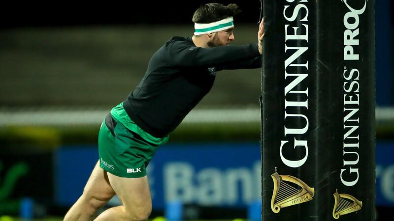 At 6’ 4” and 106kg, Daly brings more than just physicality, for he has footwork, is quick and a good distributor as well. Photograph: Inpho