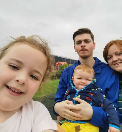 Quinn McGovern with her family.