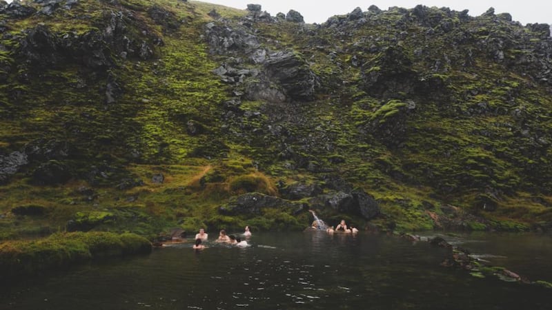 Take a dip in a hot spring any time of year  before taking a hike.