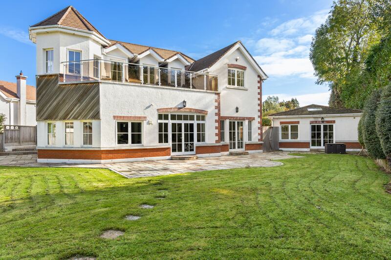Rear elevation showing the turret and terrace off the main bedroom