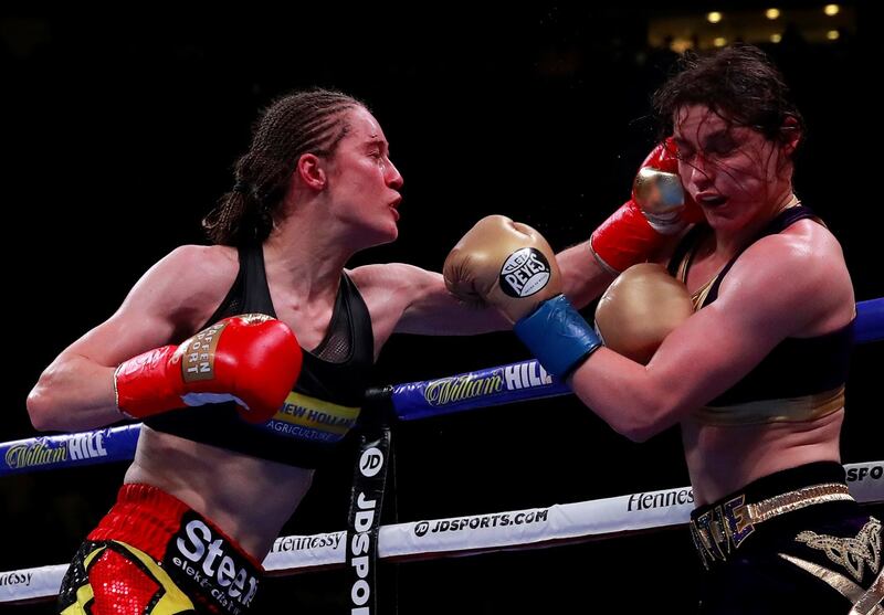 Persoon outlanded Taylor 55-28 over the final three rounds and almost secured a knockdown in the last. Photograph: Reuters