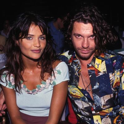 Michael Hutchence: the singer with Helena Christensen in 1992. Photograph: Arnal/Gamma-Rapho via Getty