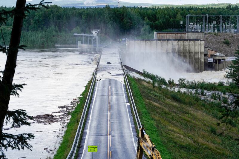 Authorities say the flooding is expected to continue until at least Friday. Photograph: Cornelius Poppe/NTB Scanpix/AP