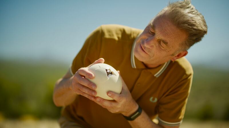 Chris Packham in Evolution. Photograph: BBC