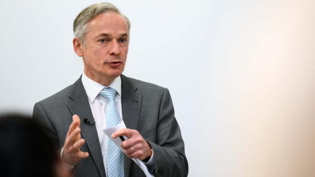 Fine Gael TD Richard Bruton has been named the Party’s director of elections for the referendum on the abolition of the Seanad. Photograph: Eric Luke/The Irish Times