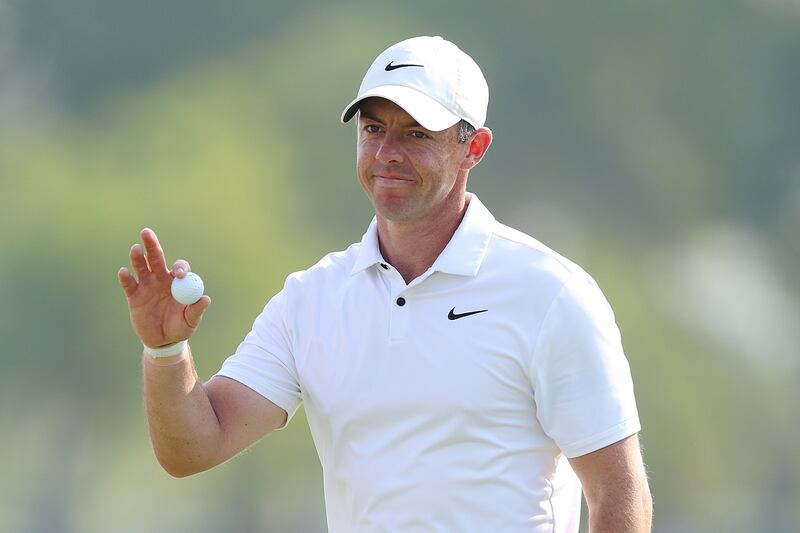 Rory McIlroy spoke about the fears that LIV will weaken golf like boxing with its various world title belts, that competing tours will “divide the eyeballs” that are on the game. Photograph: Andrew Redington/Getty Images
