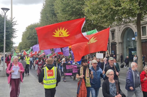 Families forced to choose between eating and staying warm, cost-of-living protest told