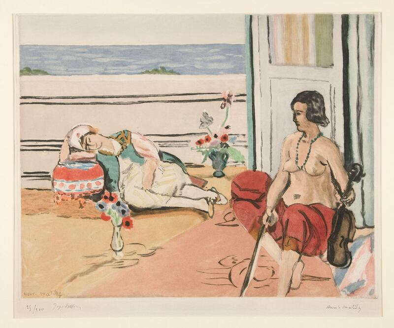 Henri Matisse’s Odalisque on the Terrace is said to have been taken. Photograph: Alamy/PA