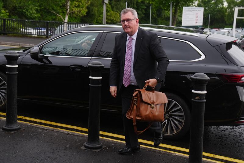 Jeffrey Donaldson. Photograph: Brian Lawless/PA Wire