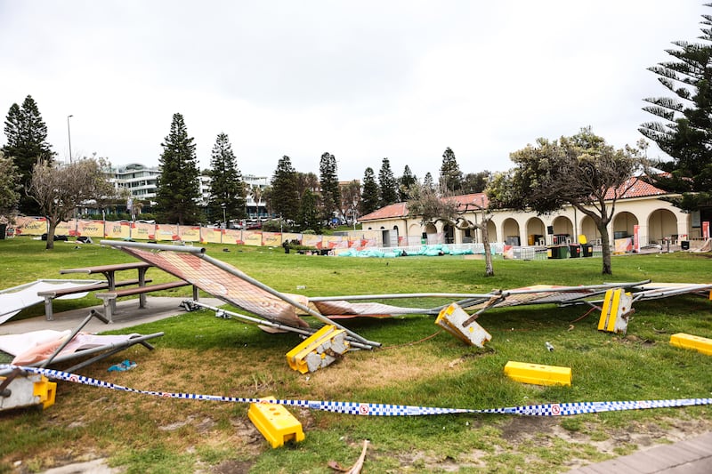 A view of where the attack took place. Photograph: Evan Treacy