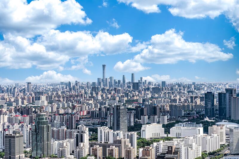 A typical two-bedroom, 100sq m apartment in Beijing cost an average of €709,700 in October