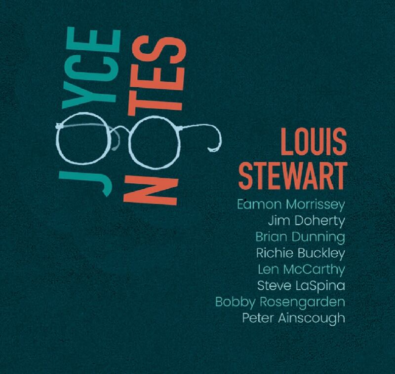 Cover art for JoyceNotes, a suite by Irish jazz guitarist Louis Stewart. 