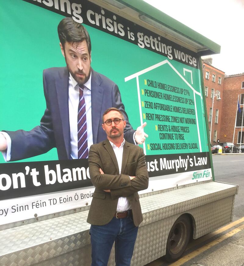 Sinn Féin is proposing a three-year rent freeze and promises to deliver the State’s largest ever social and affordable housing programme. Photograph: Cate McCurry/PA Wire