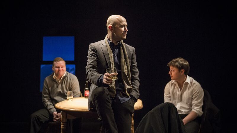 Peter Daly (centre), who is to host The Irish Times Irish Theatre Awards, in  Conor McPherson’s This Lime Tree Bower.
