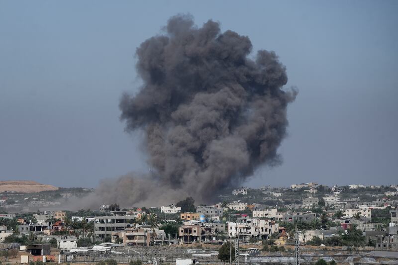 The strike follows 33 people being killed at a UN-run school. Photograph: AP