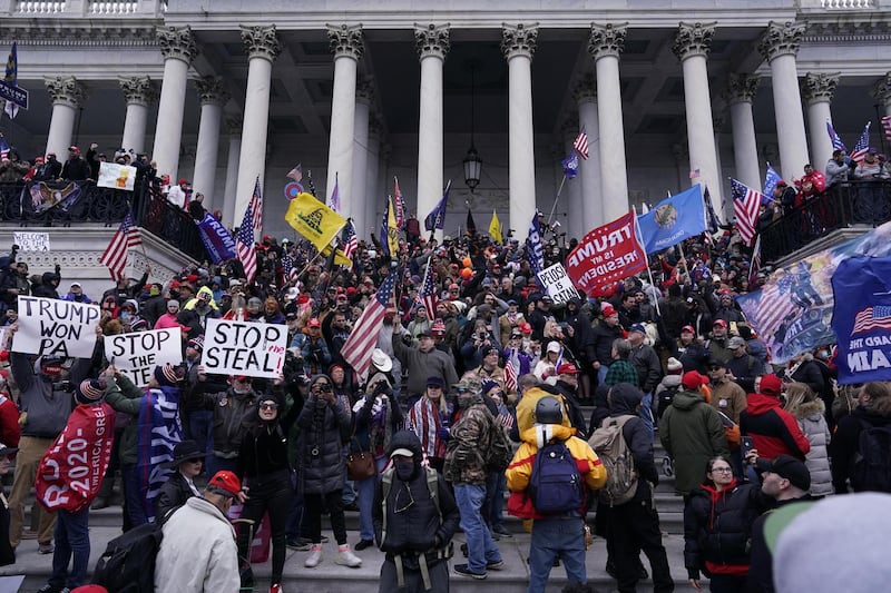 The Capitol on January 6th, 2021