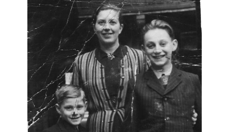 Tomi Reichental with his mother and brother; they survived the Bergen-Belsen concentration camp. Photograph: Family collection