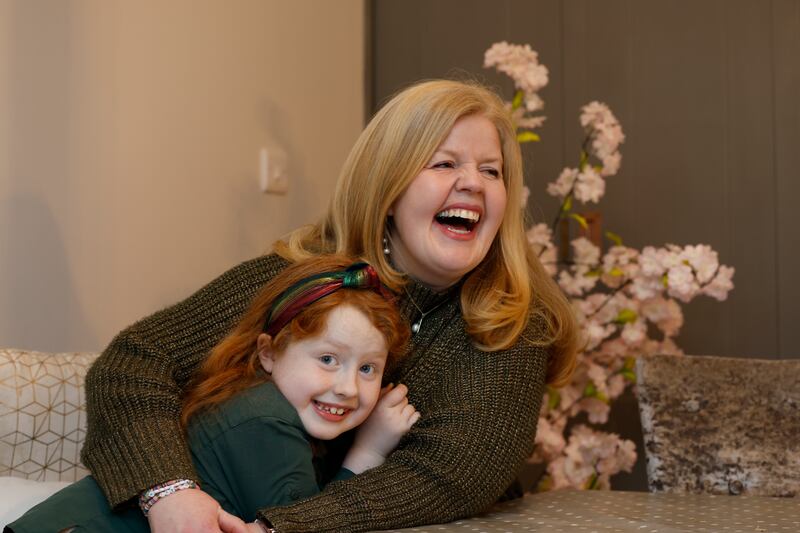 Laura Grant and her eight-year-old daughter, Grace. Photograph: Nick Bradshaw