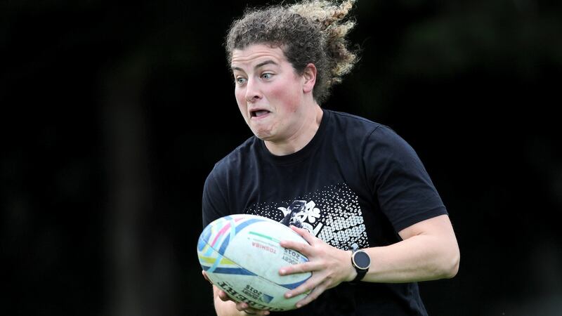 Jenny Murphy trains with Old Belvedere in Dublin in July, 2020. Photograph: Laszlo Geczo/INPHO