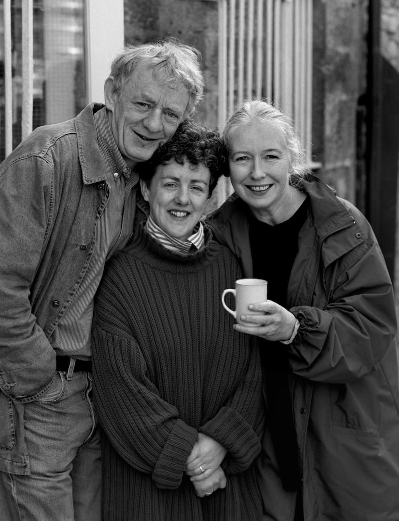 Druid Theatre founders Mick Lally, Garry Hynes and Marie Mullen, 1990s. All photographs: Joe O'Shaughnessy