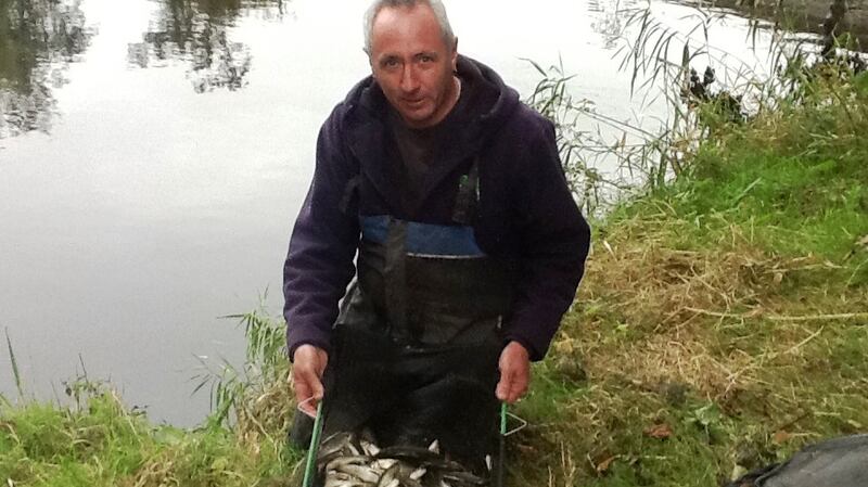 Tommy Lawton, winner of the Fermoy course angling  competition