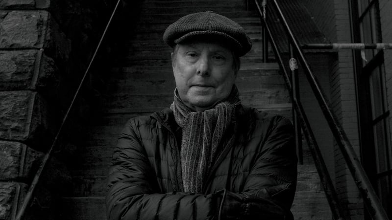 William Friedkin at the steps where he filmed The Exorcist’s climatic scene. Photograph: Gabriella Demczuk/New York Times