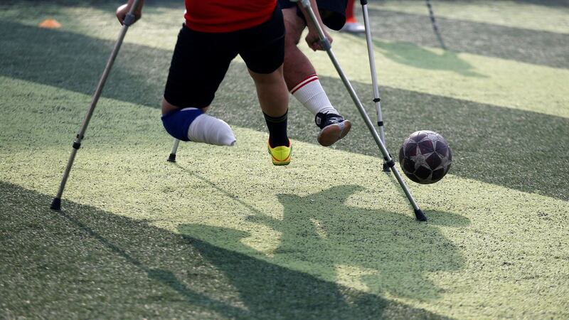 Members of "Miracle Team" attend a training session at El Salam club on the outskirts of Cairo. Photograph: Reuters