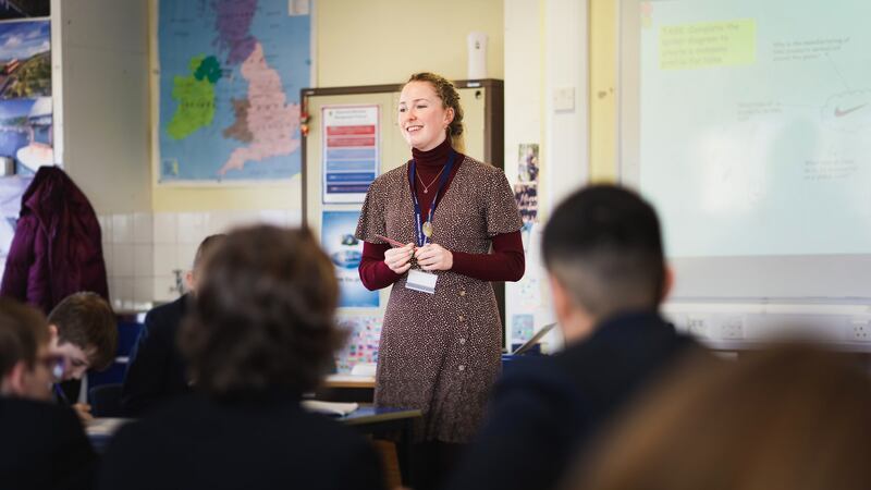 Rachel Lucas enjoys teaching pupils on the Isle of Man
