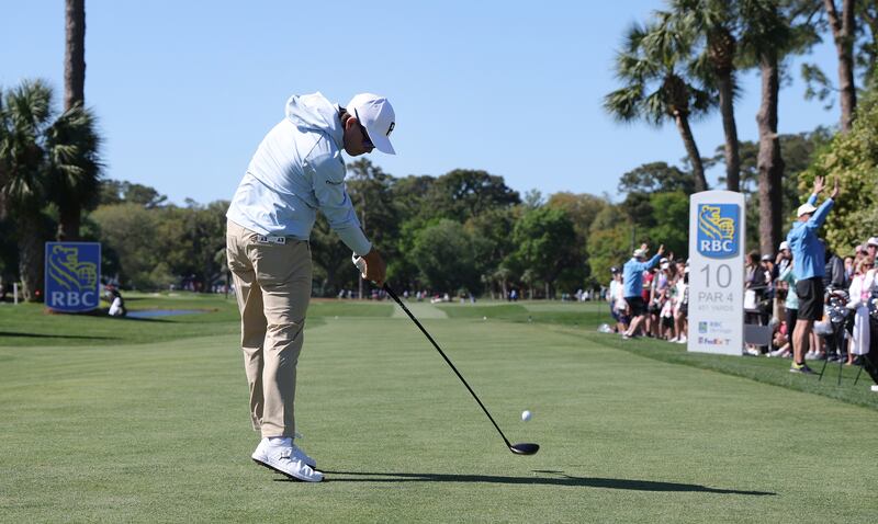 Rickie Fowler at Harbour Town Golf Links. Photograph: Andrew Redington/Getty