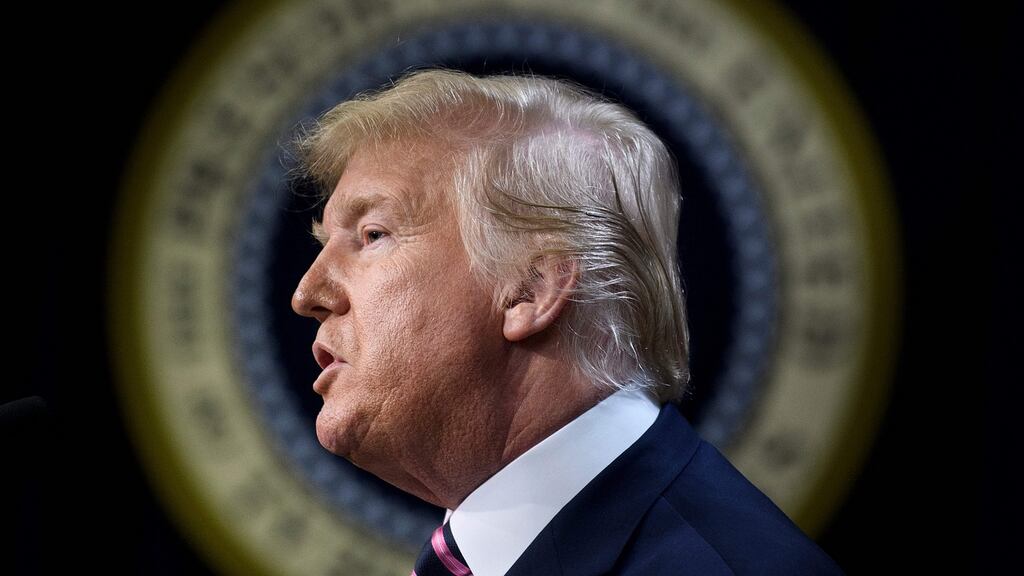 In a vote split largely along party lines, the US House of Representatives on Wednesday approved two articles of impeachment – abuse of power and obstructing a congressional inquiry. Photograph:  Brendan Smialowski/ AFP  via Getty Images