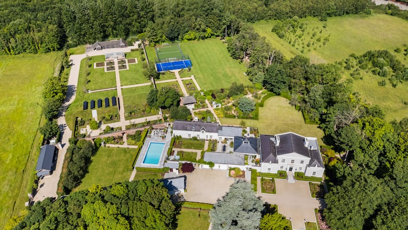 Aerial view of estate