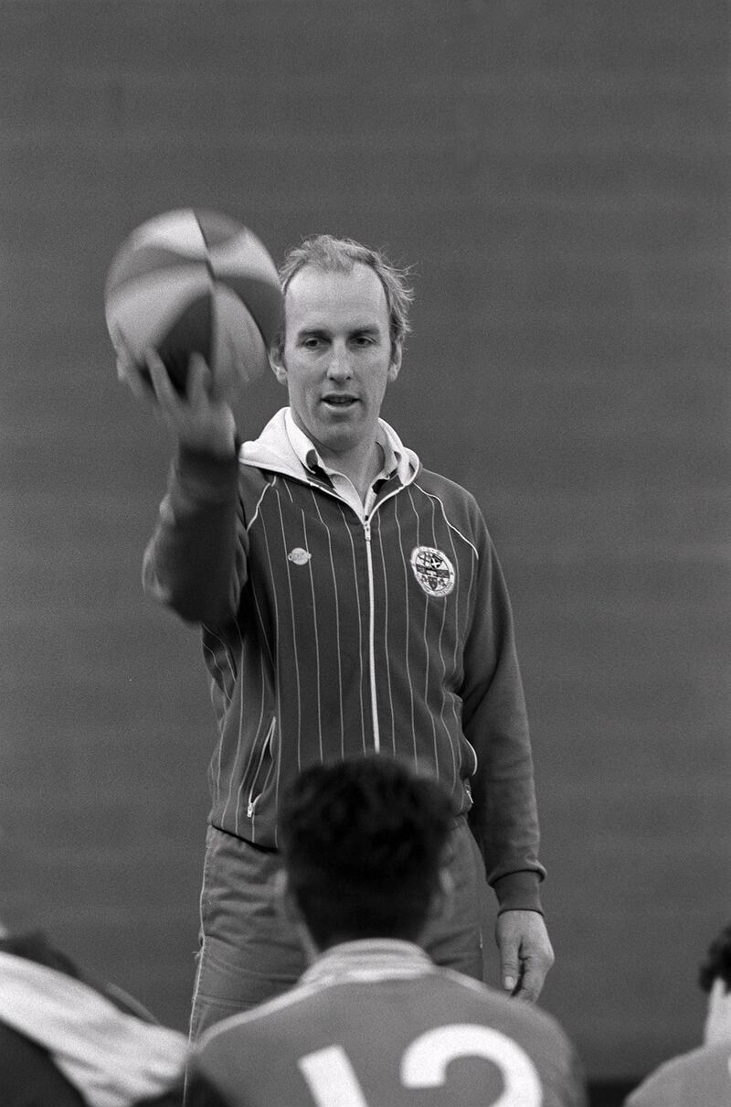 Brian Mullins during a basketball training session in November 1988. Photograph: Billy Strickland/INPHO
