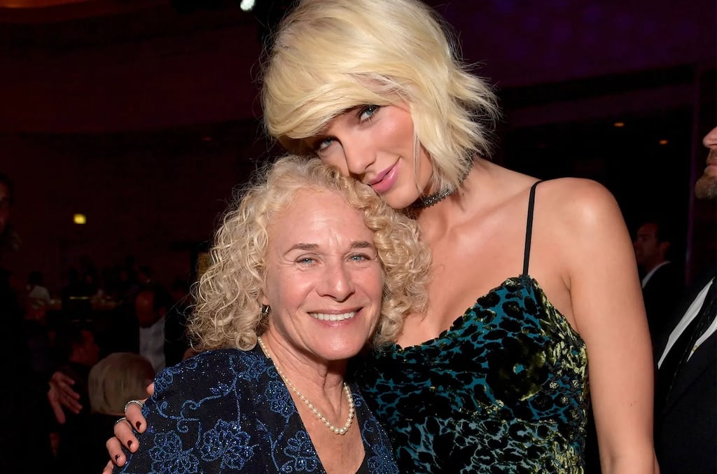 Carole King and Taylor Swift in May 2016. Photograph: Lester Cohen/Getty Images