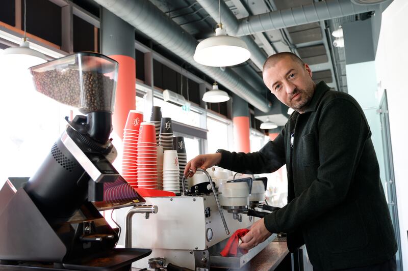 Colin Harmon at his 3FE Clancy Quay outlet.  Photograph: Nick Bradshaw
