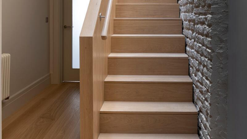 New staircase from second to third floor at 51 Dawson Street. Photograph: Donal Murray