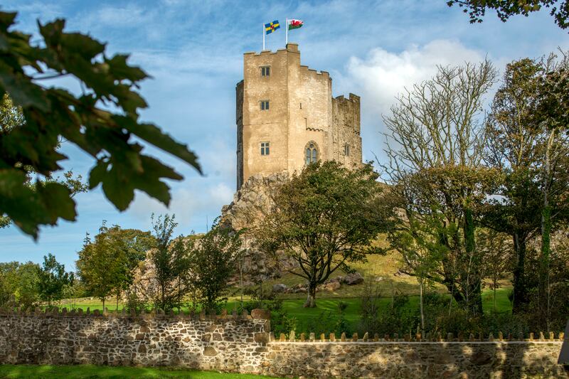 Roch Castle, St David's, Wales, originates from the 1100s