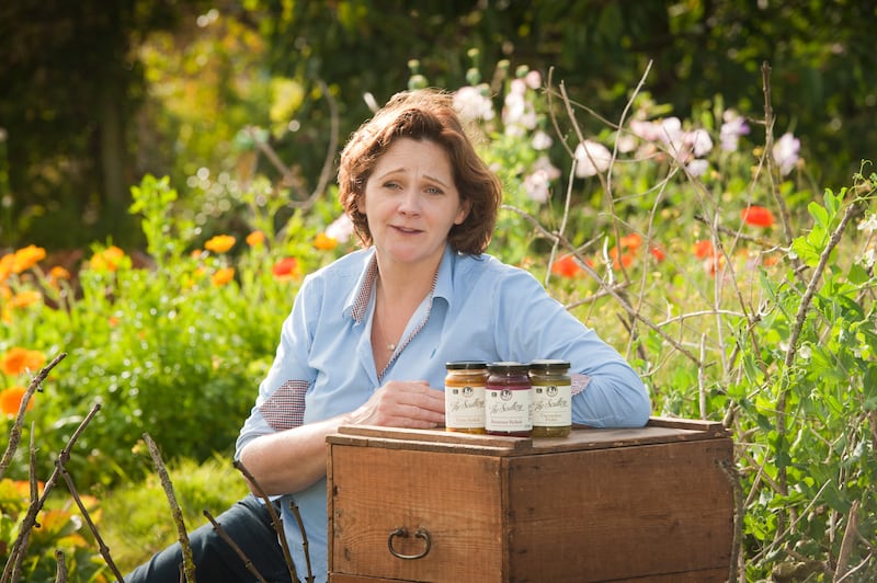 Florrie Purcell of The Scullery in Tipperary, with a selection of relishes