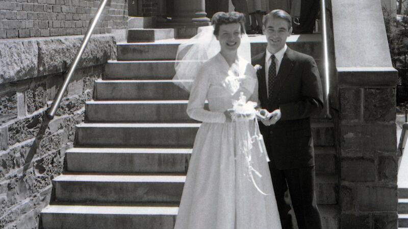 Brian Farrell and Marie-Thérèse Dillon on their wedding day