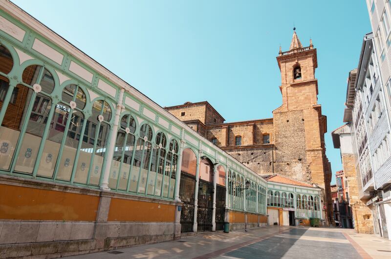 San Isidoro el Real and Fontán Market, Oviedo. Photograph: Getty Images