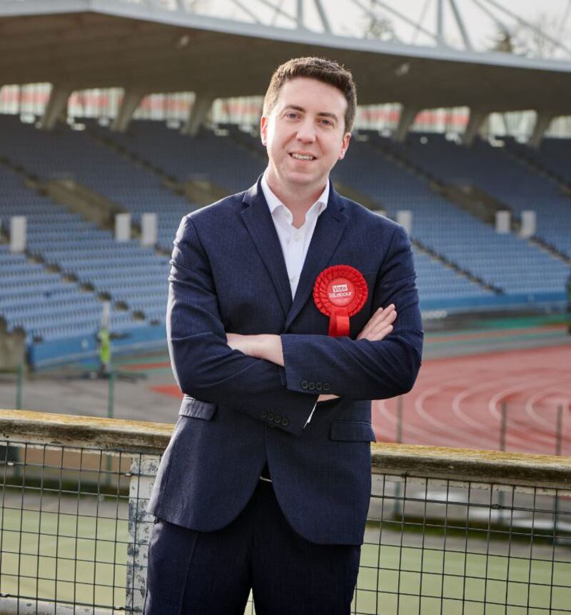 Liam Conlon, Sue Gray's son and a Labour candidate in the upcoming British general election. He is also chair of the Labour Irish Society.