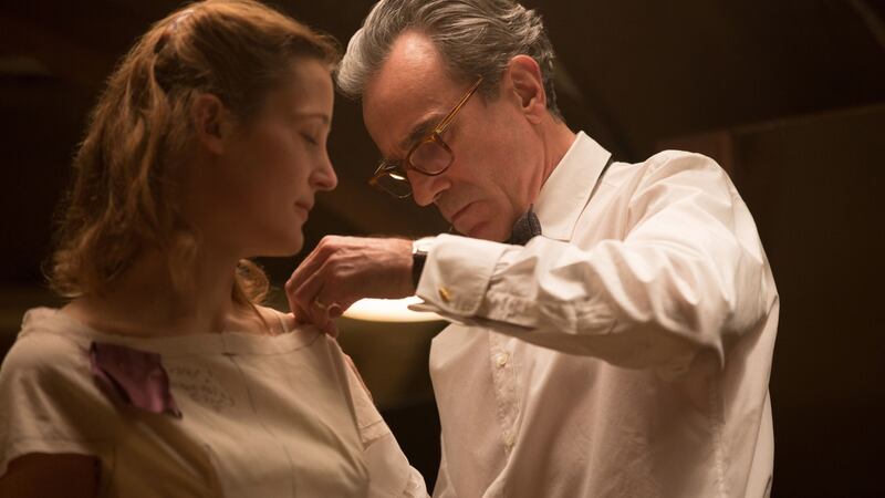 Vicky Krieps and Daniel-Day Lewis in Phantom Thread.