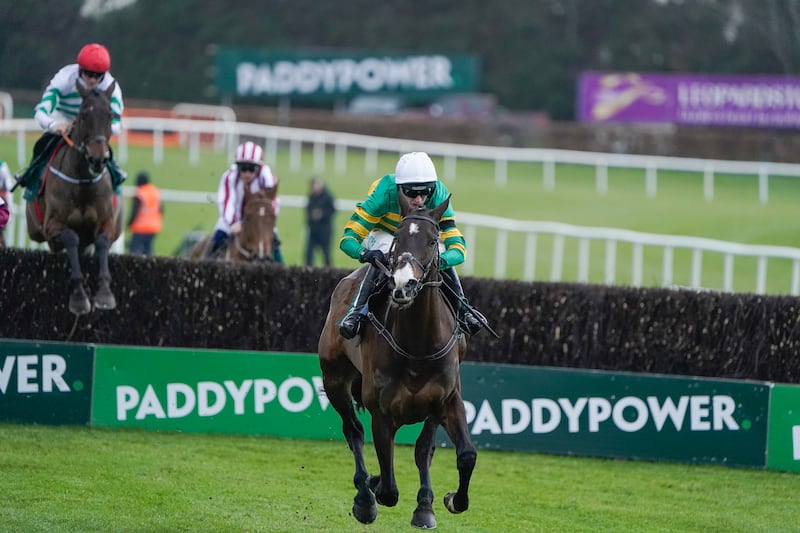 Willie Mullins has won the Barberstown Castle Novice Chase for the last nine years and Majborough is likely to start a heavy favourite to bring up ‘La Decima’. Photograph: Alan Crowhurst/Getty Images