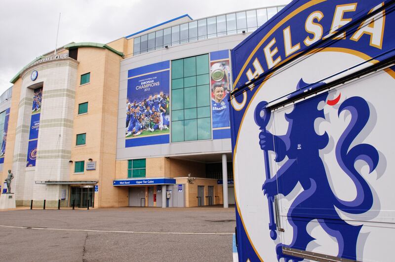Chelsea FC’s Stamdford Bridge ground in London where the Troika-managed firm, Airship Universal Inc,  sent £126,000 (€158,000)  for a corporate executive box. Photograph: iStock