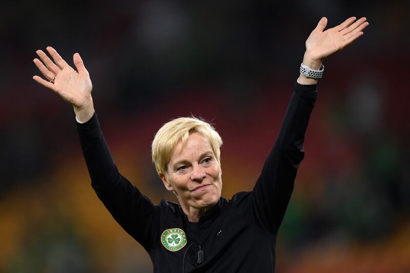  Vera Pauw acknowledges the fans after the draw against Nigeria. 'If I was Vera, I’d probably just say ‘thanks for everything’ and slip away quietly.' Photo by Justin Setterfield/Getty Images