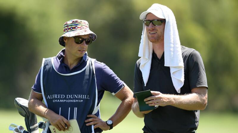 Wil Besseling of the Netherlands feels the heat as temperatues rose  to 40 degrees during the second round of the  Alfred Dunhill Championship at Leopard Creek  Golf Club  in Malelane, South Africa. Photograph: Jan Kruger/Getty Images